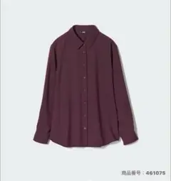 UNIQLOユニクロ　レーヨンブラウス　Sサイズ ワインカラー