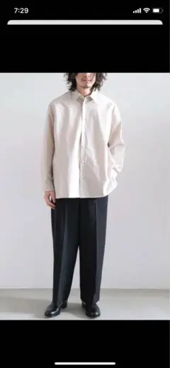 24SS nonnotte/ノノットDraping Shirt Type A