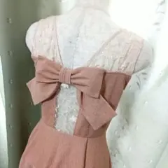 ピンキーガールズ　可愛いバックリボンワンピース