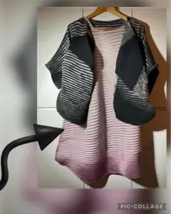 PLEATS PLEASE 横プリーツ ワンピース 3 プリーツプリーズ