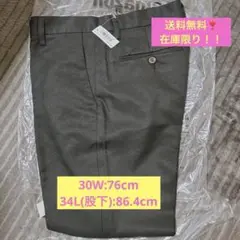 スラックス 30W 34L メンズ ブラック Amazon Essentials