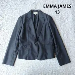 【エマジェイムス】 テーラードジャケット ダークグレー 光沢 オフィス　13