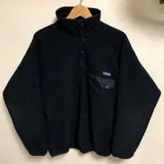 96年製 Patagonia シンチラ スナップT フリース ブラック 黒 ボア