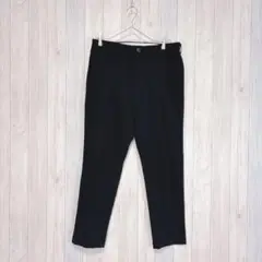 【RAGEBLUE】スラックス パンツ 黒 オフィスカジュアル シンプル 無地
