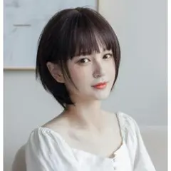 ウィッグ ショート ボブ フルウィッグ エクステ 髪 韓国