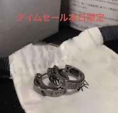 シルバーブラックピアス 両耳用（新品未使用）