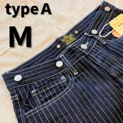 【typeＡ-Ｍ】 ストライプ　デニム　パンツ　ウォバッシュ　ヒッコリー　メンズ