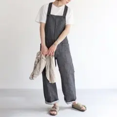 サロペット・オーバーオール・オールインワン YAECA WRITE OVERALL BLACK INDIGO YAECA (ヤエカ) WRITE OVER ALL indigo / ライトオーバーオール
