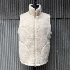 現行品　ビームス　ボアスタンドカラー ベスト　beams ホワイト　M