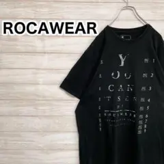 ROCAWEAR Tシャツ 半袖 プリントロゴ 袖ロゴ 2XL