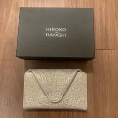 美品 ヒロコハヤシ DAMASCO(ダマスコ)マルチ財布 ピンクゴールド