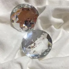 30mm クリア　透明　ラウンドビーズ 2個セット