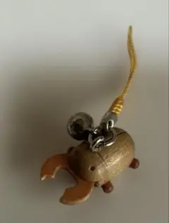 クワガタ　ストラップ　木細工