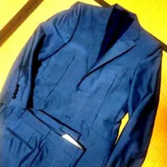 TIMOTHY EVEREST ブルー ビジネススーツ