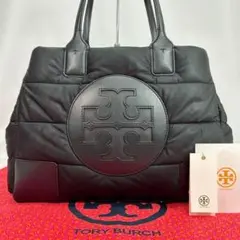 【極美品】トリーバーチ パッファ エラ トートバッグ レザー 肩掛け A4可 黒