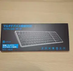 iClever ワイヤレスキーボード BT＆2.4G 静音 薄型 DK20
