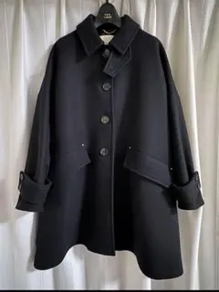 極美品★マッキントッシュ★HUMBIE★イタリア製生地ウールロングコート★黒 セール】【MACKINTOSH】マッキントッシュ レディース ウール