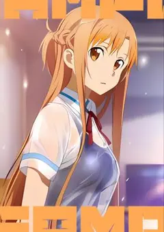 A4 ポスター SAO アスナ　ファンアート　美少女　高画質