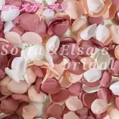サテン丸型フラワーシャワー❁⃘*.ローズガーデン❁⃘*.゜100枚