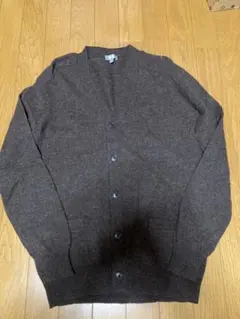 ユニクロ　ラムＶネック　カーディガン　L