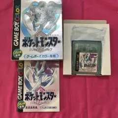 【人気ソフト！】ゲームボーイカラー　ポケットモンスタークリスタルバージョン箱付き