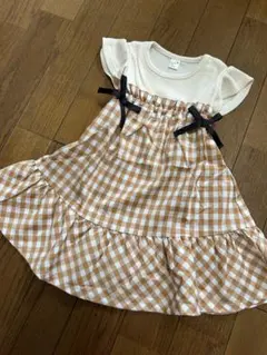 【美品】après les cours チェック柄ワンピース