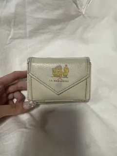 LA BAGAGERIE 三つ折り財布 アイボリー
