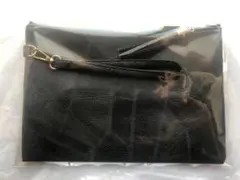 クラッチバッグ☆Black☆合成皮革☆タッセル☆ブラック☆黒色