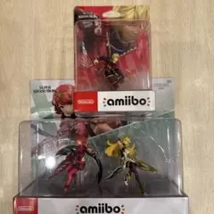 新品amiibo ホムラ&ヒカリ　シュルク　ゼノブレイド系2種セット　任天堂