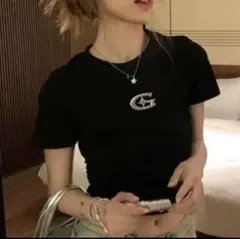 SpRay メタルプリント半袖Tシャツ