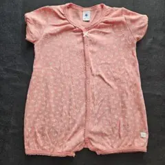 プチバトー 花柄ロンパース 12M 74 半袖