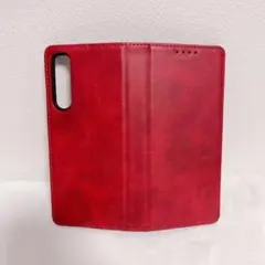Xperia 10 III Xperia 10Ⅳケース 手帳型 赤