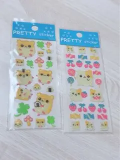 平成 レトロ PRETTYsticker つぶつぶシール ハムスター