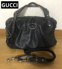 入手困難 GUCCI 2way アイコンビット 本革バッグ