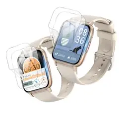 スマートウォッチ 1.85-2.0インチ 保護フィルム 4枚セット