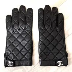 CHANEL 手袋 マトラッセ グローブ シルバー金具