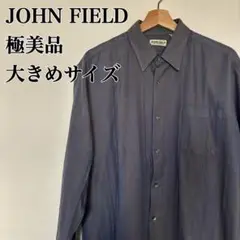 極美品⭐️ JOHN FIELD ジョンフィールド 長袖シャツ ストライプ グレー