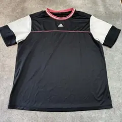 アディダス　adidas 半袖Tシャツ　黒　白　ピンク　ランニング　テニス　運動