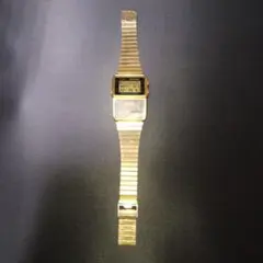 CASIO DATA BANK ゴールド腕時計