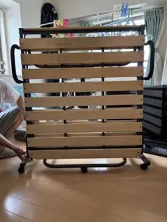 折りたたみベッド シングルサイズ ナチュラル