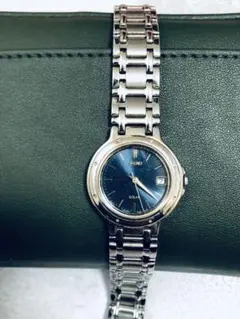 稼働 SEIKO 腕時計 ソーラー レディース デイト V182 グレー1290 SEIKO - 稼働 SEIKO 腕時計 ソーラー レディース デイト V182