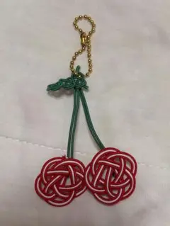水引キーホルダー さくらんぼ