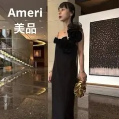 美品★Ameri★CHERRY ROSE DRESS★オケージョン★完売★人気★