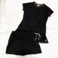 Prince プリンス セットアップ L XL テニス ブラック 黒 練習 部活