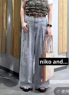 ニコアンド★美品★[NKJ 2025SS]SWITCH WIDE DENIM／M