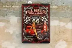 【ブリキ看板】ルート66 Full Service(フルサービス) No.004