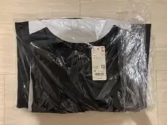 新品タグ付き ユニクロ ウルトラストレッチワンピース XS 丈短め ブラック