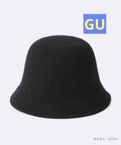 UVカットサーモベルハット　GU レディース　ハット　ブラック　バケットハット