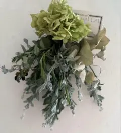 スワッグ　ドライフラワー　ローズマリー　アナベル 紫陽花　ユーカリ　ラベンダー