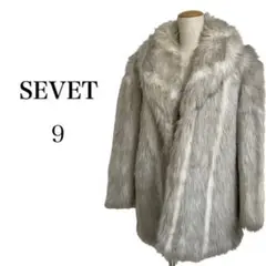 SEVET セベット◎ フェイクファーコート ジャケット ラグジュアリーコート